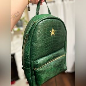 Jeffre star faux croc backpack